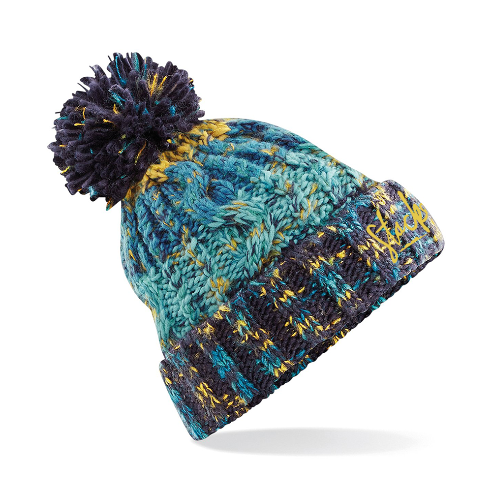 Corkscrew Bobble Hat