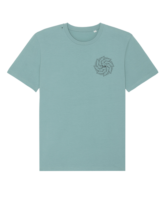 Teal Monstera ORGANIC Board Circle T-Shirt